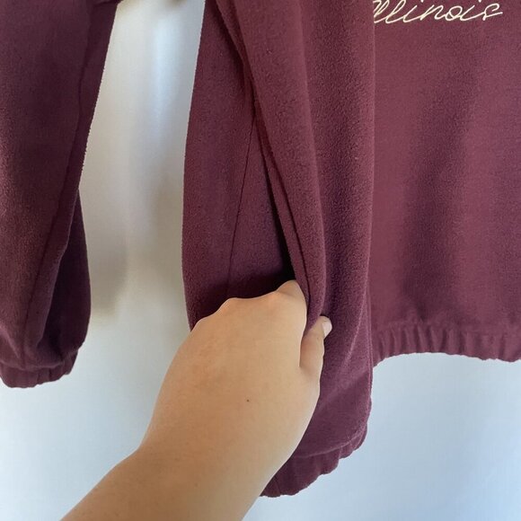 ASOS Design men's size small chicago illinois polyester half zip fleece sweater - Picture 6 of 10